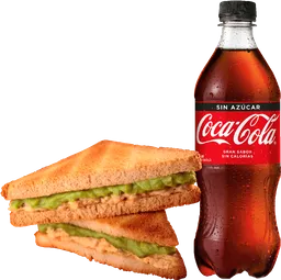 Ades Sándwich Miga Varied + Bebida Coca Cola Varied 591Cc