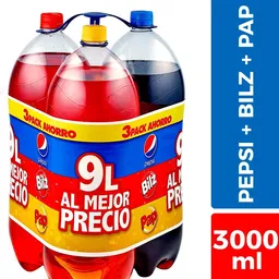 Pepsi Bebida 3 L+ Bilz 3 L+ Pap (No Retor)