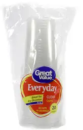 Great Value Everyday Vaso Traslucido 