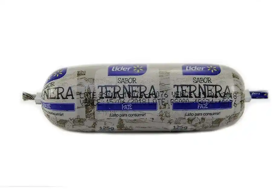 Paté De Ternera Embutido Lider 125g