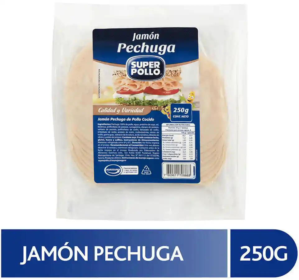 Super Pollo Jamon De Pechuga