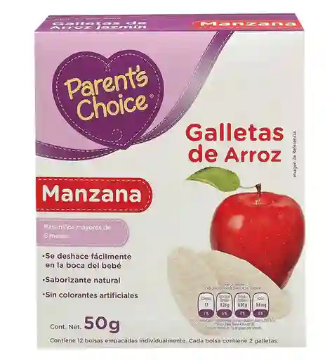 Parents Choice Galleta De Arroz Sabor Manzana