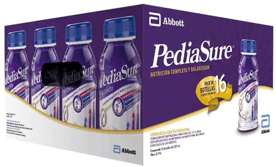 Pediasure Pack 16 Liquido Vainilla 237G