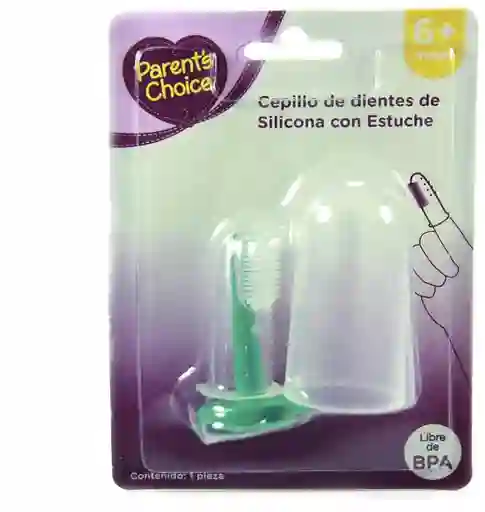 Parent's Choice Cepillo De Dientes Silicona 6+ Con Estuche