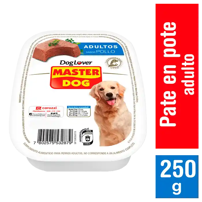 Masterdog Alimento Húmedo Perro Adulto Sabor Pollo Pote