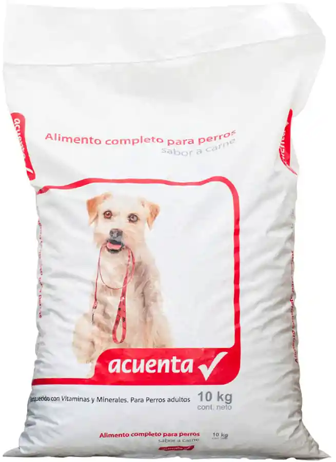 Alimento Para Perro Adulto Sabor Carne Bolsa Acuenta 10Kg