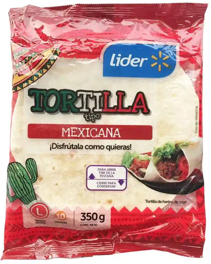 Tortilla Tipo Mexicana Tamaño L