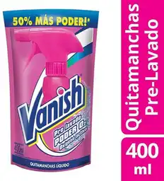 Vanish Quitamanchas Prelavado Rosa Repuesto 400ml