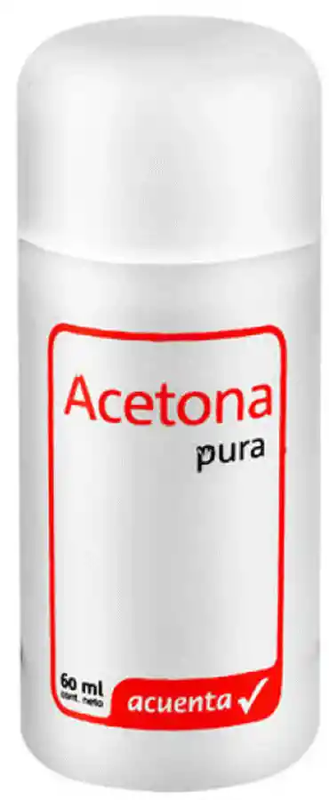 Acetona Pura Botella Acuenta 60ml