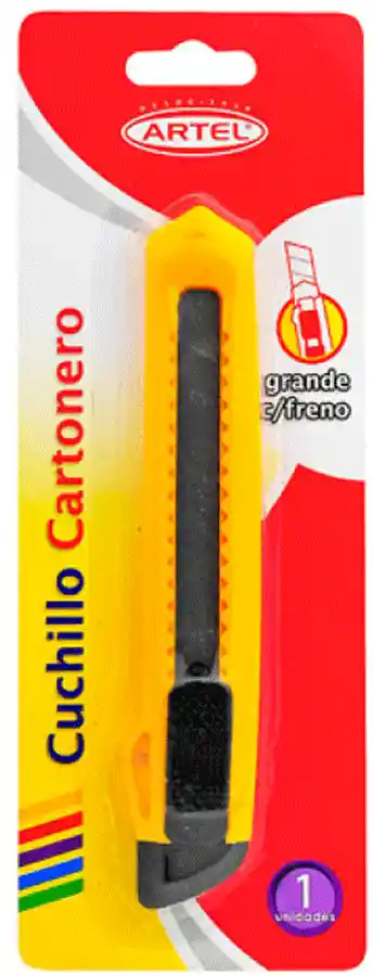 Cuchillo Cartonero Grande Con Freno Artel