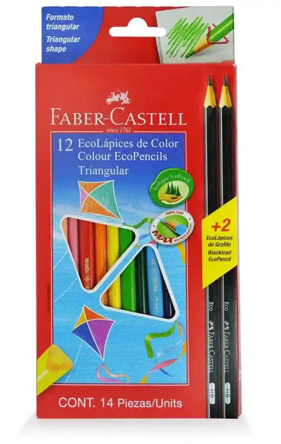 Estuche 12 Lápices de Colores Faber-Castell