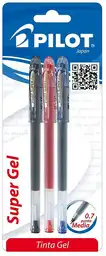 Pilot Set 3 Lápices Super Gel 3Un