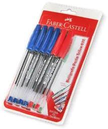  Boligrafo Pasta Trilux 032 (4 Azules Y 2 Rojos)  Faber Castell  