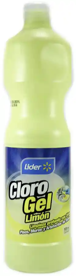 Cloro Gel Limón Botella Lider 900ml