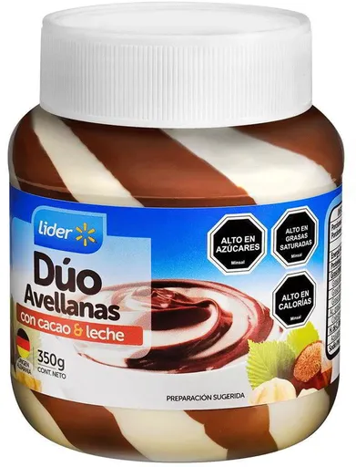 Líder Crema De Avellana Con Cacao Y Leche