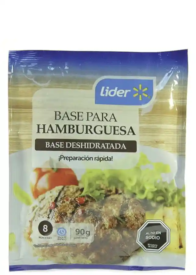 Base Para Hamburguesas Sobre 90g