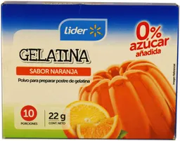 Líder Gelatina Light Naranja22G