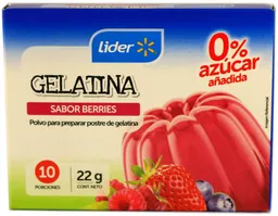 Líder Gelatina Light Berries22G