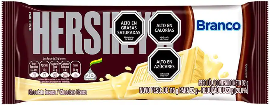 Hersheys Barra De Chocolate Blanco Hershey S