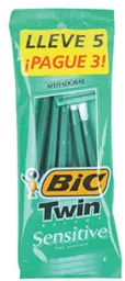 Bic Maquina Para Afeitar Twin Select Sensitive Bolsa 5Un