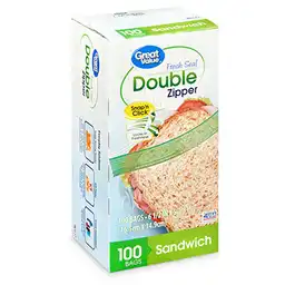 Great Value Bolsa Sandwich100Un