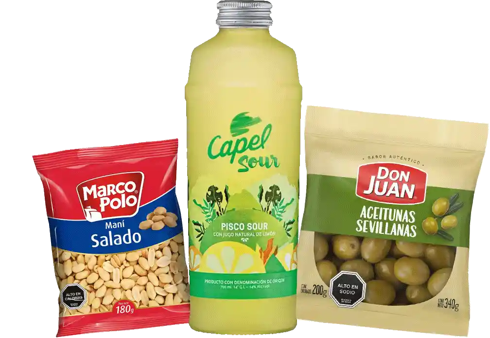 Sour Combo: Capel+ Aceitunas Sevillana + Mani 180Grs