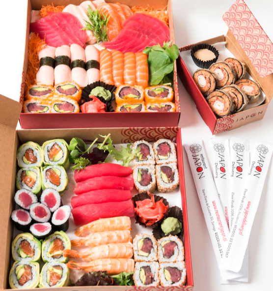 Sushi Sashimi para Cuatro - 70 Piezas