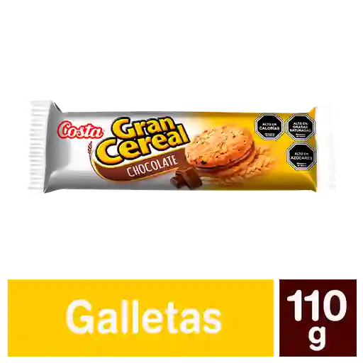Costa Galleta Sándwich Gran Cereal Sabor Chocolate