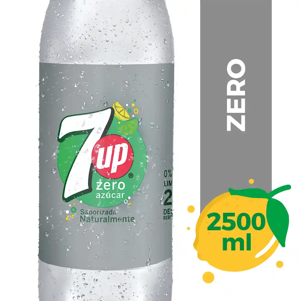 7 Up Bebida Zero 2.5 Lt