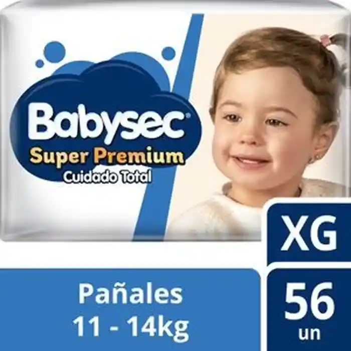 Babysec Pañal Super Premium Cuidado Total Talla XG