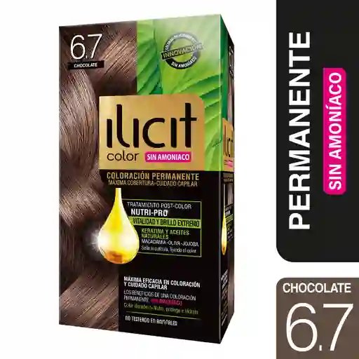 Ilicit Coloración Permanente sin Amoniaco 6.7 Chocolate 