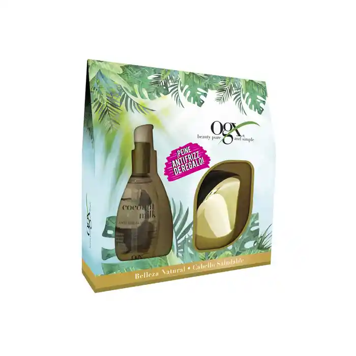 Organix Pack 2 Und.  Sérum Coconut Milk Incluye Peine Antifrizz