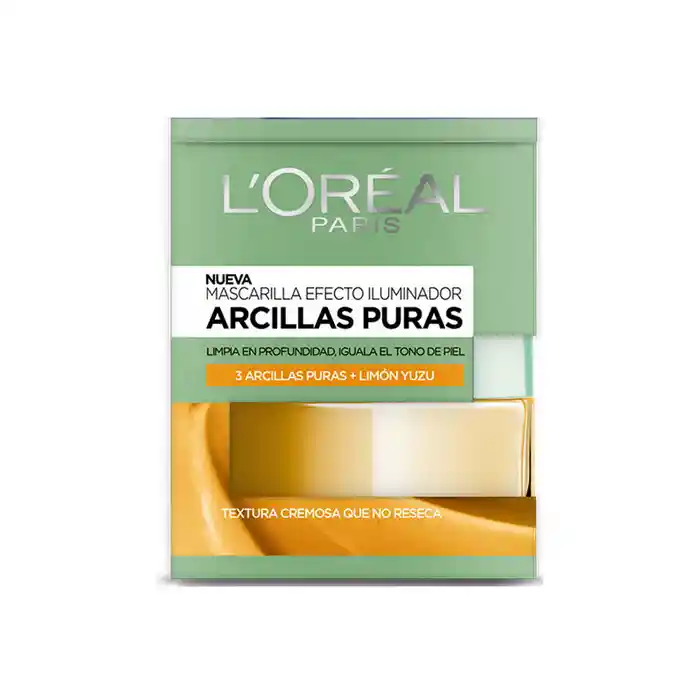 Loreal Paris Mascarilla de Arcilla Pura Efecto Iluminador