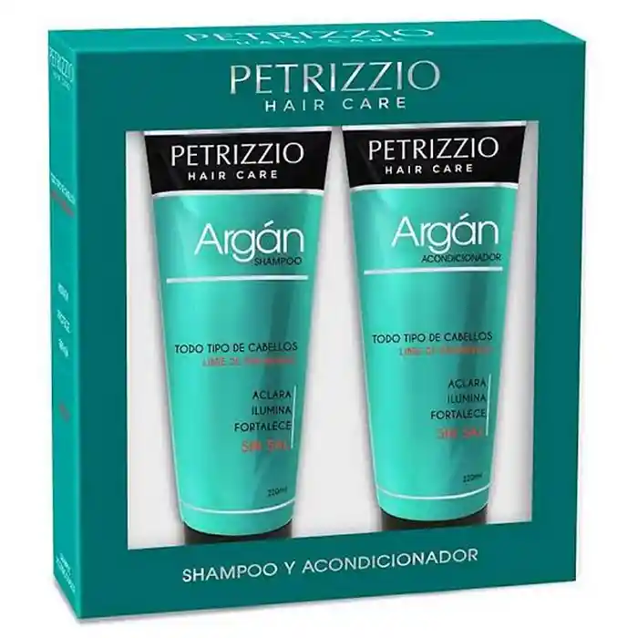 Estuche Cuidado Capilar Petri.argan Sh220+aco220