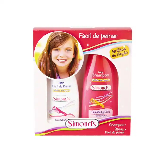 Simonds Pack Facil De Peinar Con Shampoo Y Spray 2 U
