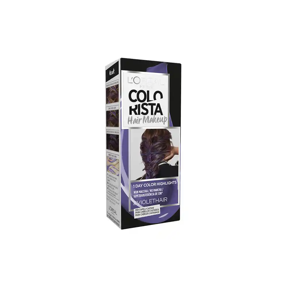 loreal paris coloracIon capilar colorista hair makeup tono violeta