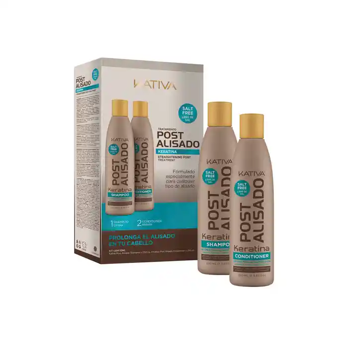 Kativa Shampoo Post Alisado + Balsamo 250 Ml