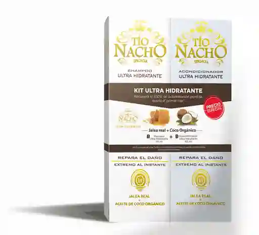  Tio Nacho Shampoo + Acondicionador Ultra Hidratante Con Jalea Real Y Coco 