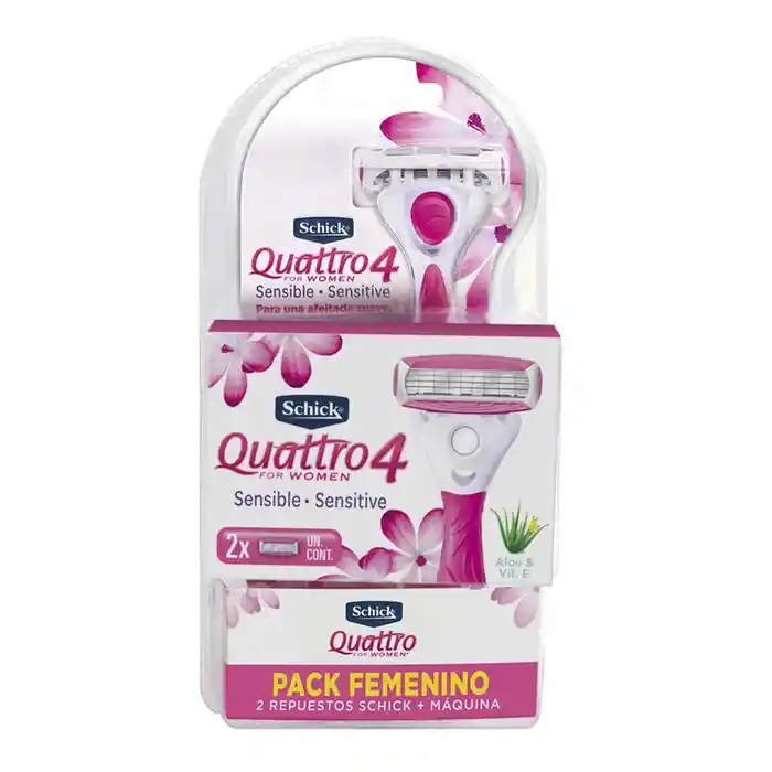 Schick Set De Afeitar Sistema Mujer + 2 Repuestos