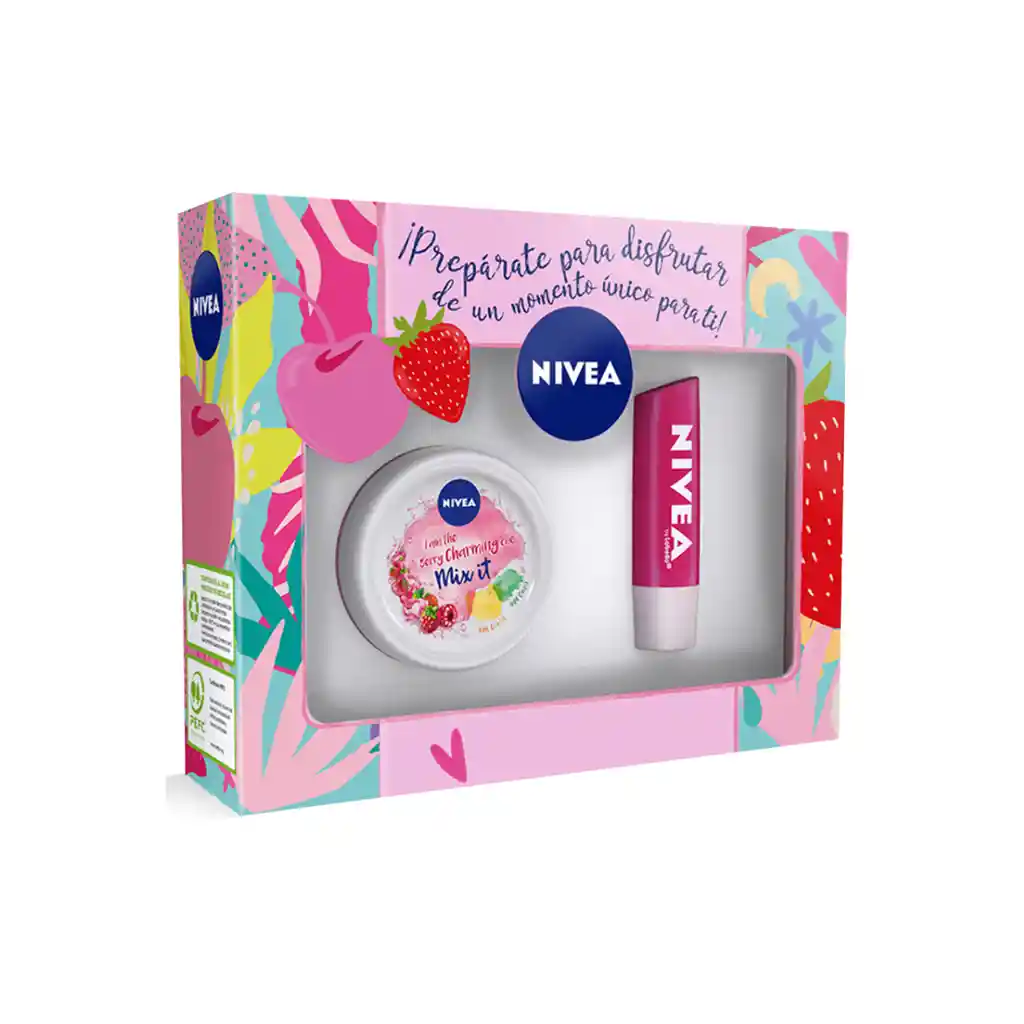 Nivea Estuche Crema Soft Mixit + Lip C