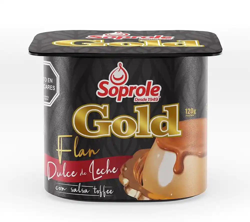 Soprole Flan Gold Dulce Leche Toffee Gold