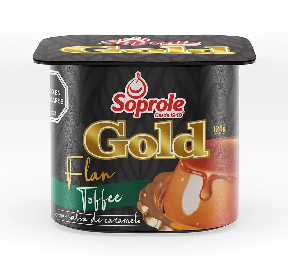 Soprole Flan Gold Toffee Caramelo