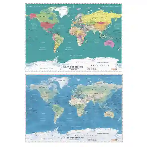 Mapa Del Mundo Político Y Geográfico 2019 1 U