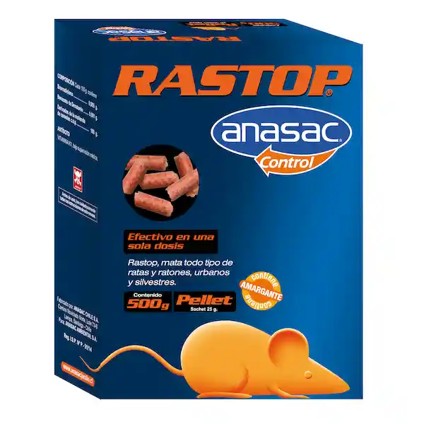 Anasac Rodenticida Rastop Pellet