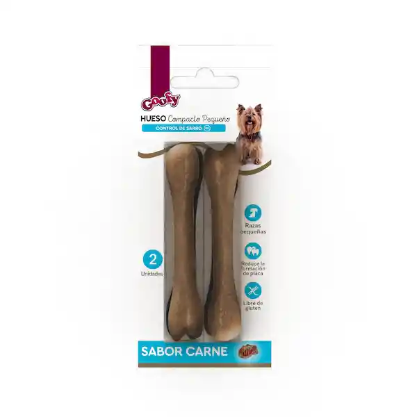 Goofy Hueso Compacto Pequeño Sabor Carne