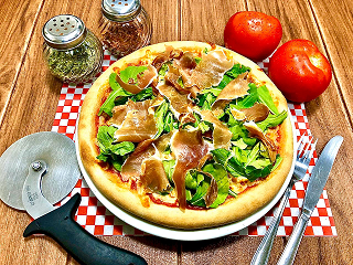 Pizza Rúcula y Jamón Serrano Personal (26cm)