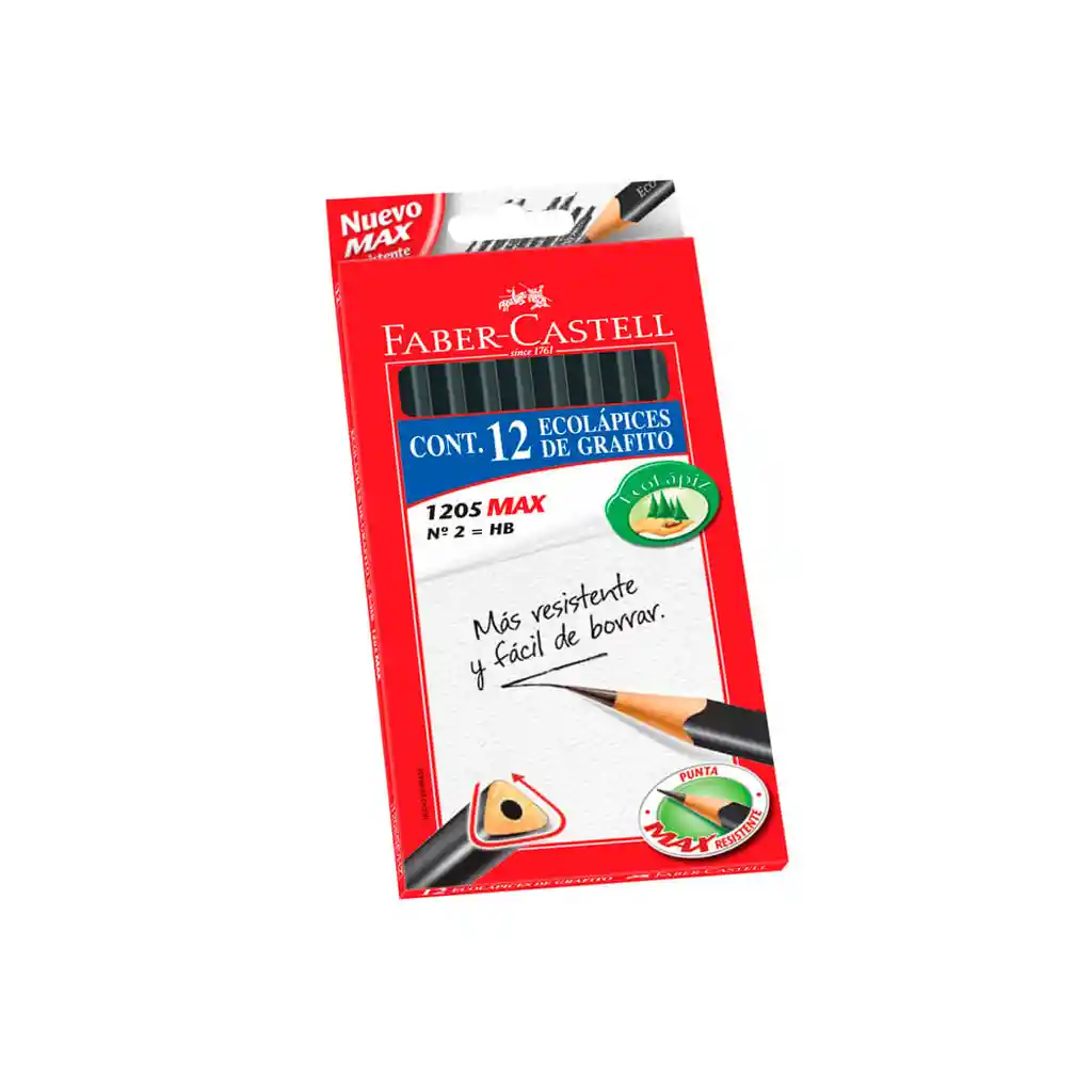 Ecolapiz Grafito Faber Triang Nº2 1205