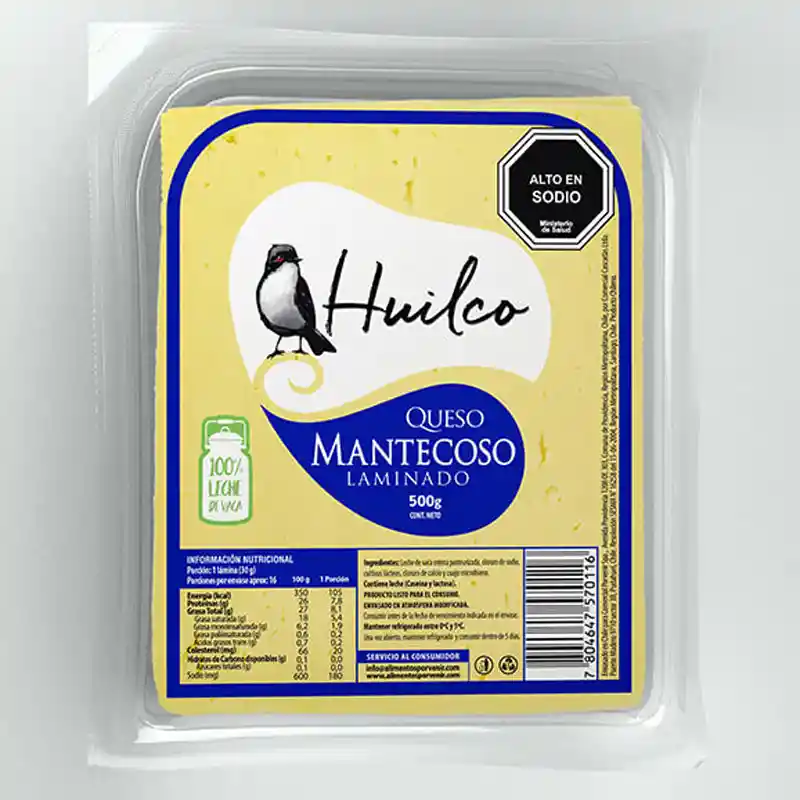 Huilco Queso Mantecoso Laminado Kg