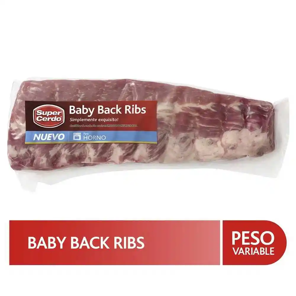 Super Cerdo Costillitas Baby Back Ribs Al Vacío