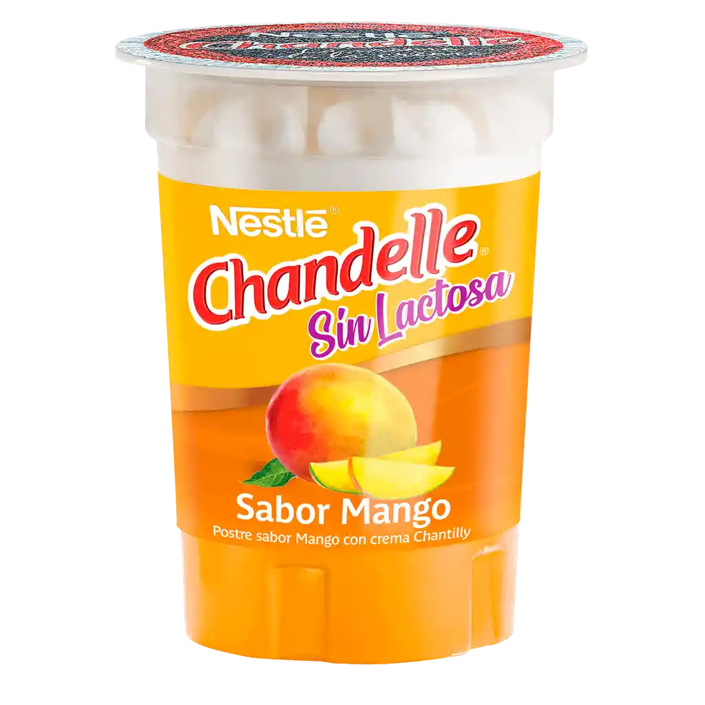 Chandelle Postre Sin Lactosa Sabor Mango